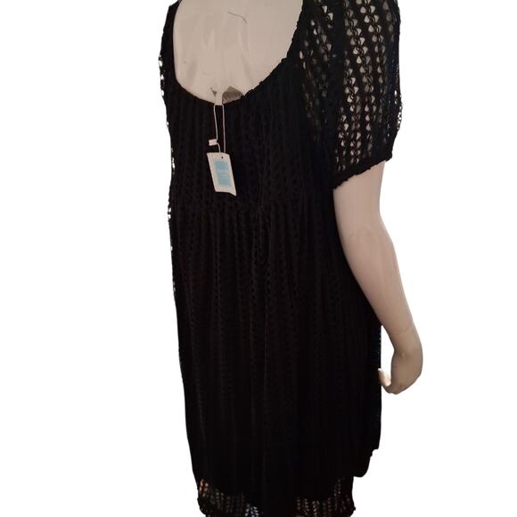 Hayden LA Daileylook Open Knit Women's Size Large Babydoll Mesh Whimsigoth Dress - Picture 6 of 12